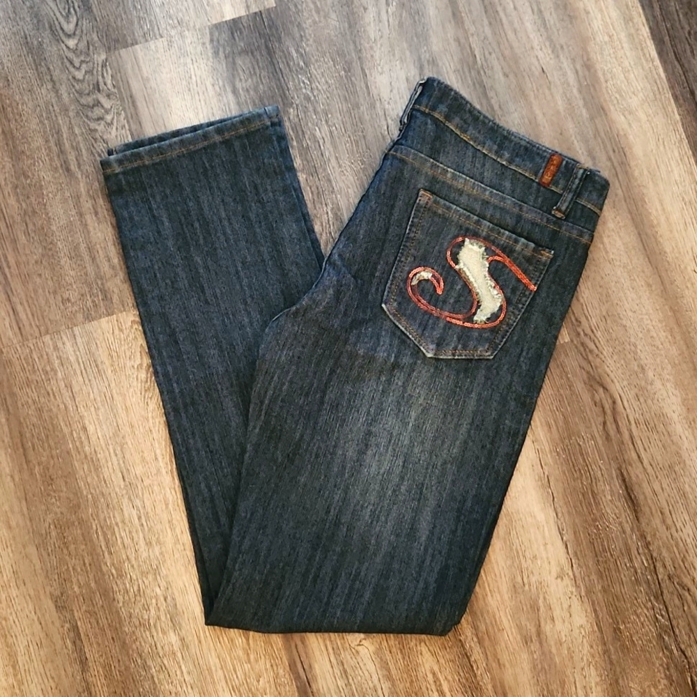 Sky Jeans Juniors Size 13/14 Sequined Pockets